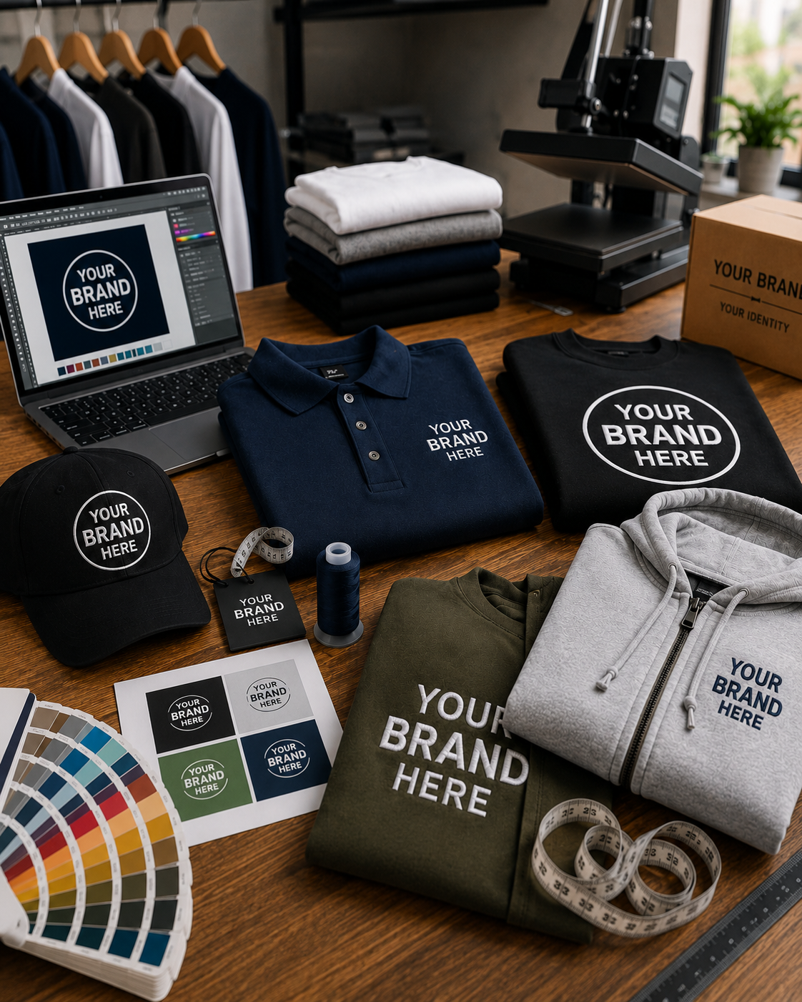 Custom branded clothing made to order
